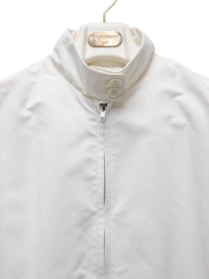 Paper Moon - Korean Women Fashion - #momslook - Oversized Shoulder Padded Baracuta Harrington Jacket - 9