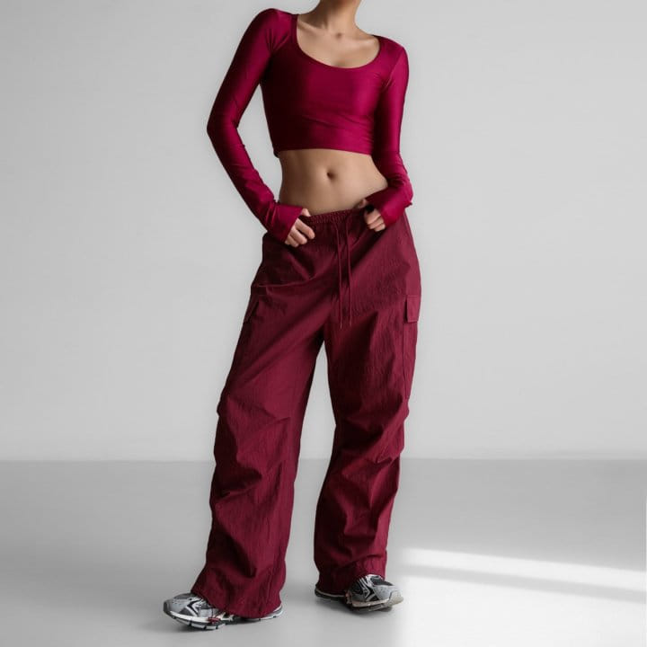 Paper Moon - Korean Women Fashion - #momslook - Nylon Technical Cargo Jogger Pants - 8