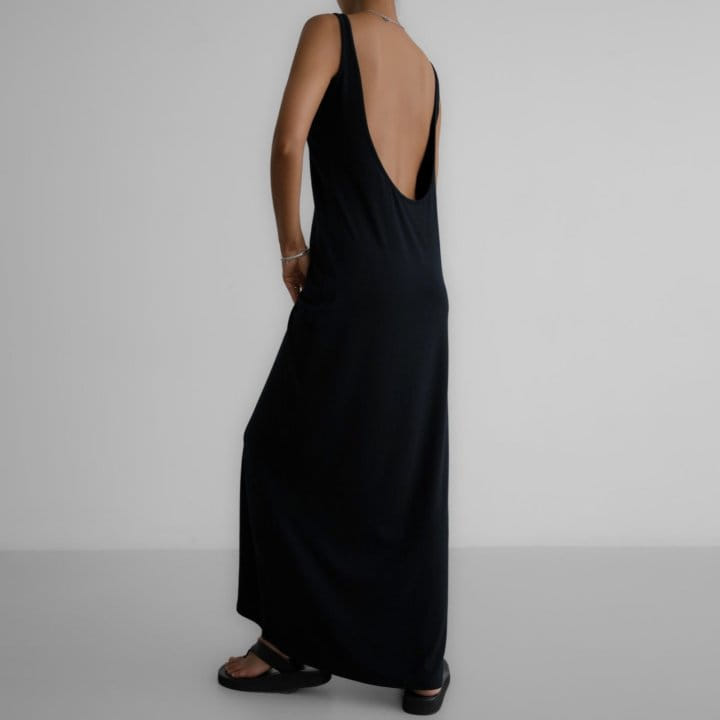 Paper Moon - Korean Women Fashion - #restrostyle - Summer Back Less Maxi Sleevess Dress - 4