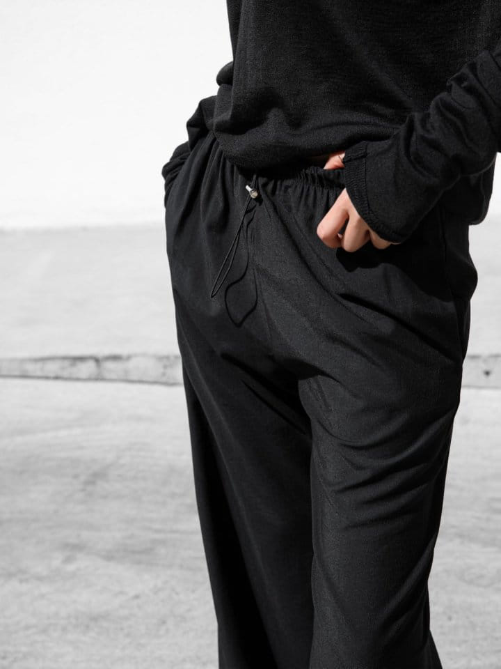 Paper Moon - Korean Women Fashion - #thatsdarling - Banded Cozy Wide Trousers - 9