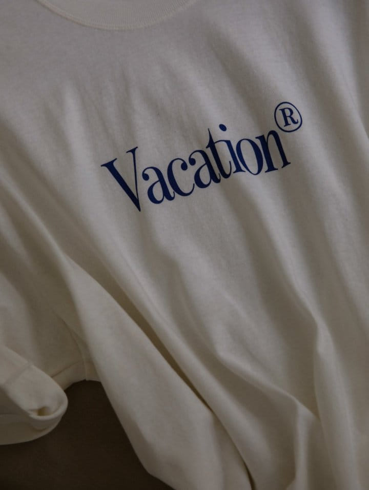 Paper Moon - Korean Women Fashion - #vintageinspired - VACATION Print Pigment Tshirt - 11