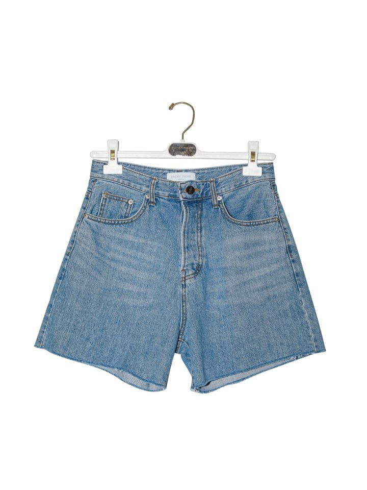 Paper Moon - Korean Women Fashion - #womensfashion - Cutted Detail Vintage Oversized Denim Shorts - 7