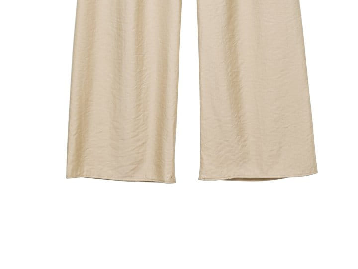 Paper Moon - Korean Women Fashion - #womensfashion - Banded Cozy Wide Trousers - 11