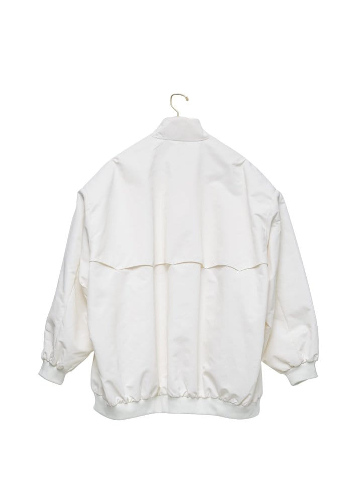 Paper Moon - Korean Women Fashion - #womensfashion - Oversized Shoulder Padded Baracuta Harrington Jacket - 6