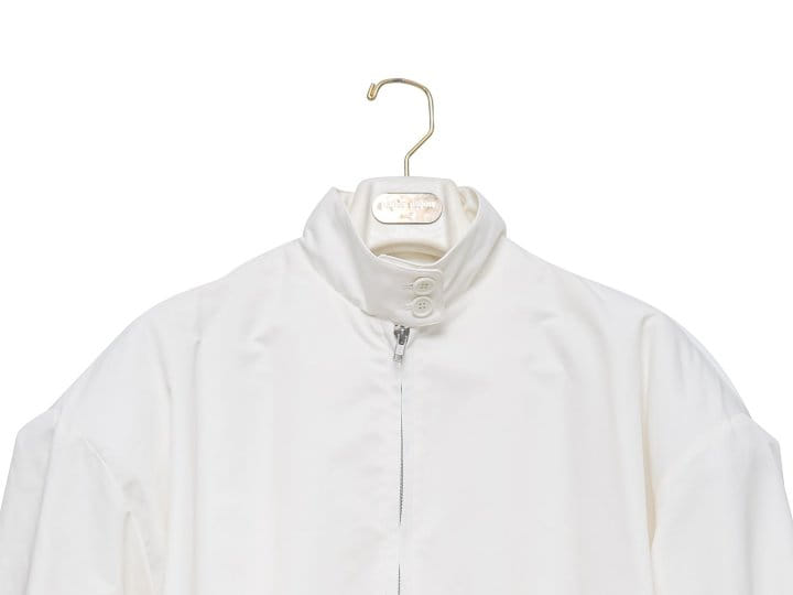 Paper Moon - Korean Women Fashion - #womensfashion - Oversized Shoulder Padded Baracuta Harrington Jacket - 8