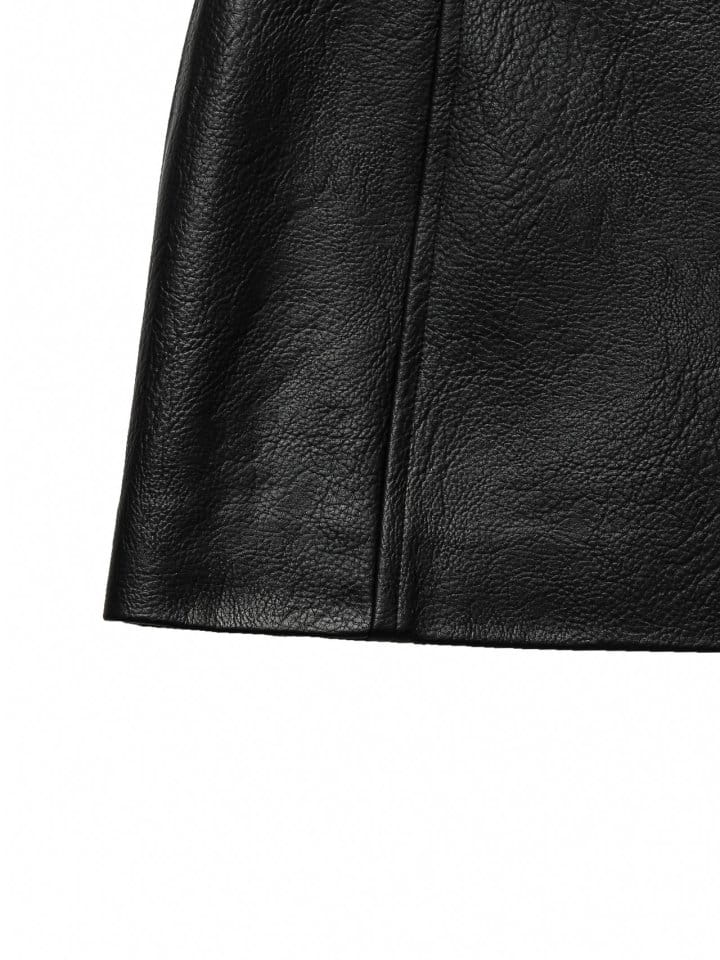 Paper Moon - Korean Women Fashion - #womensfashion - Vegan L Belt Buckle Detail Mini Skirt - 10