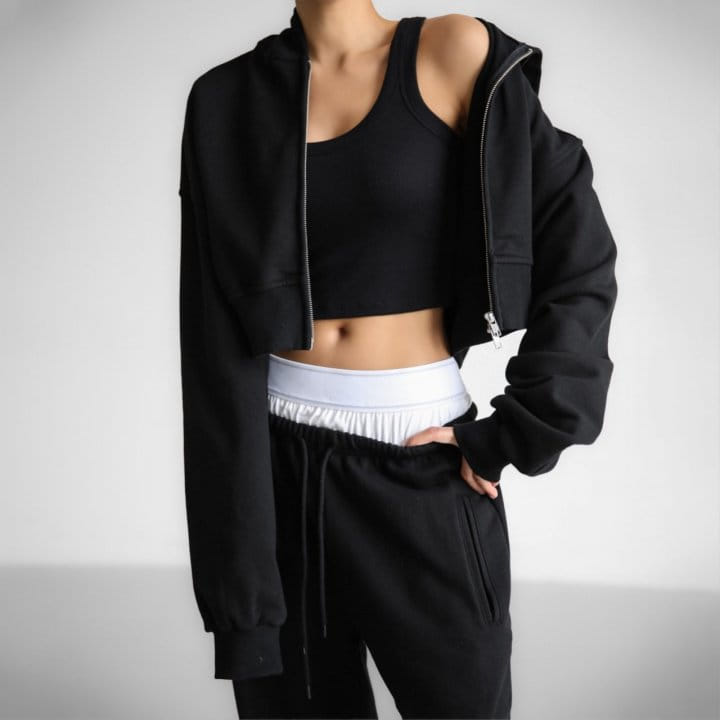 Paper Moon - Korean Women Fashion - #womensfashion - Ribbed Cropped Tank Sleeveless Top - 5