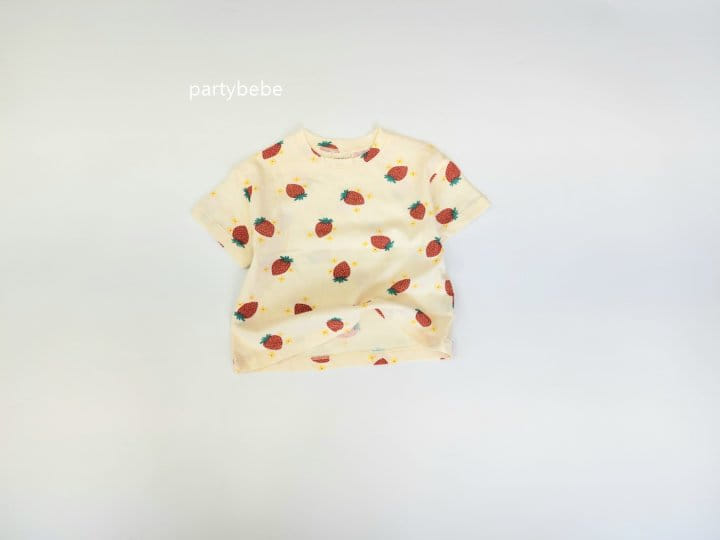 Party Kids - Korean Baby Fashion - #babyboutique - Strawberry Tee