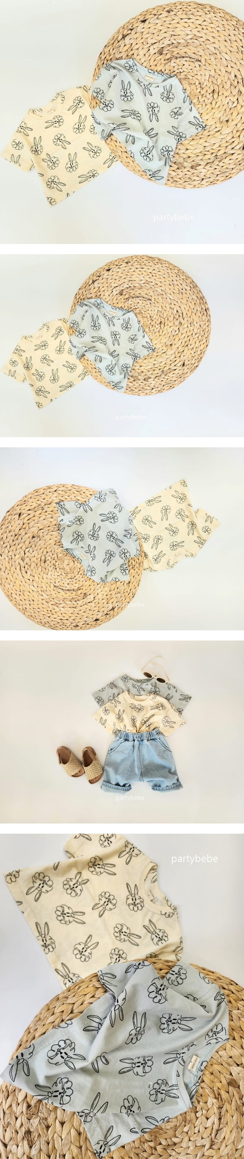 Party Kids - Korean Baby Fashion - #babyboutique - Rabbit Tee - 2