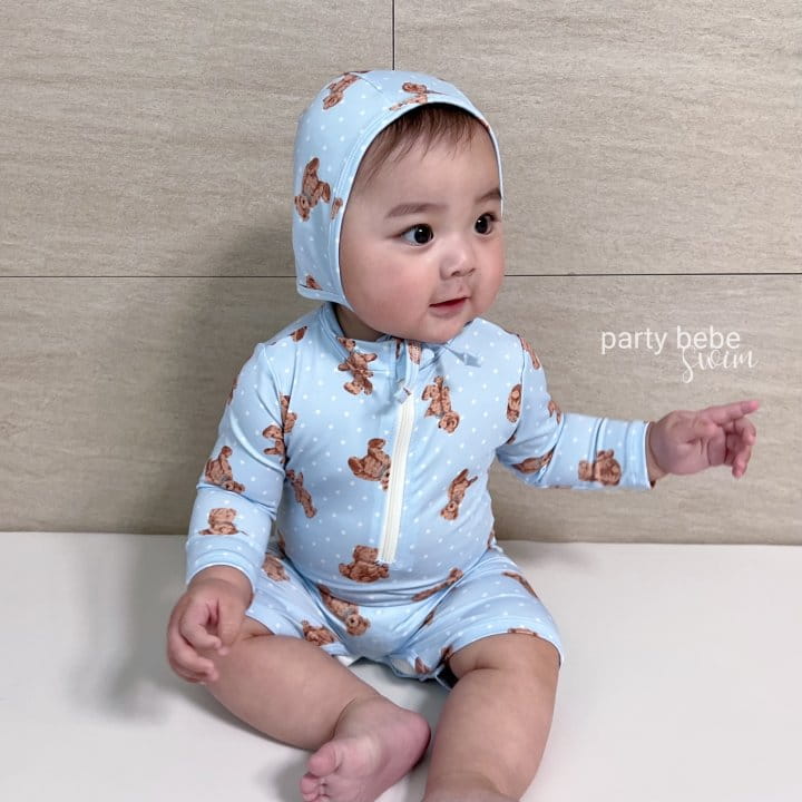 Party Kids - Korean Baby Fashion - #babyoninstagram - Bear Rash Guard Set