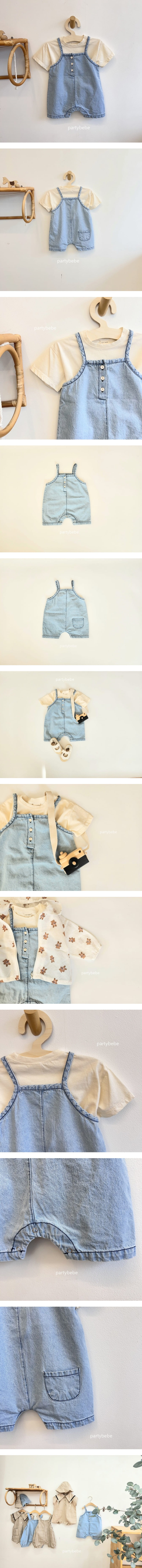 Party Kids - Korean Baby Fashion - #babyoutfit - Kkongnyang Overalls - 2