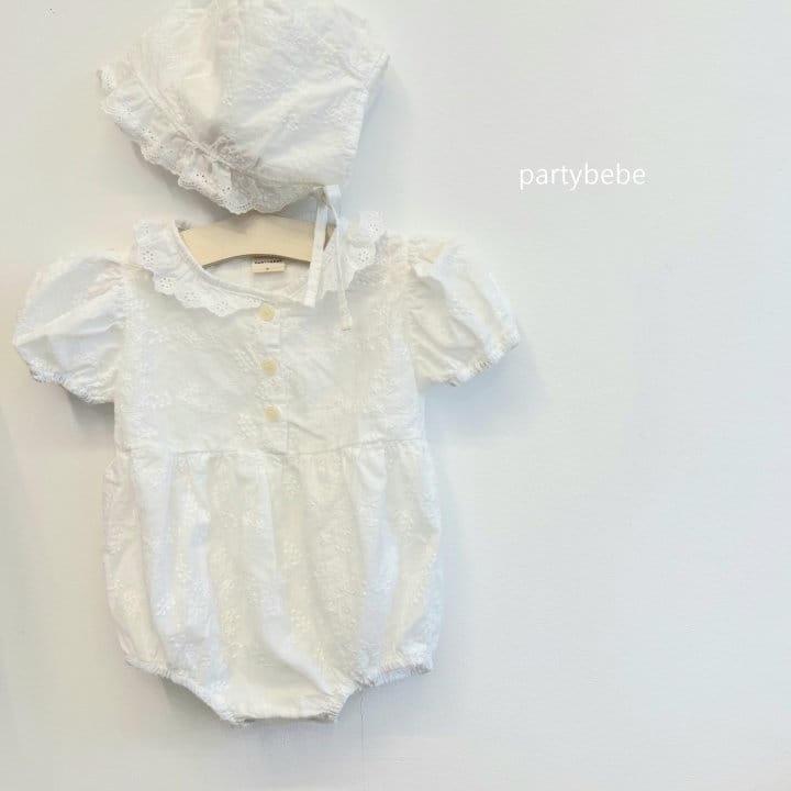 Party Kids - Korean Baby Fashion - #babyoutfit - Lace  Body Suit Set 