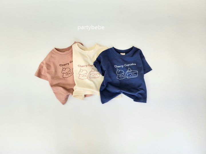 Party Kids - Korean Baby Fashion - #babywear - Cherry Cake Tee