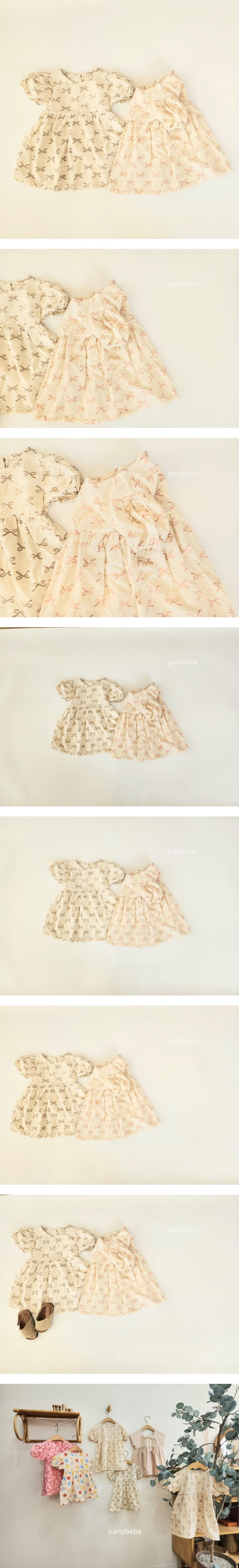 Party Kids - Korean Baby Fashion - #onlinebabyboutique - Ribbon One-Piece - 2