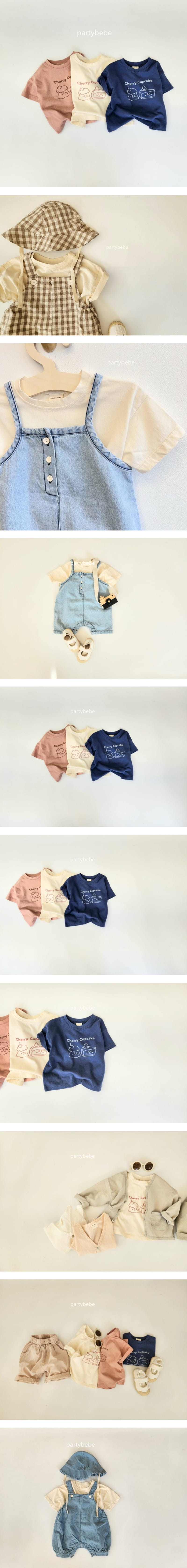 Party Kids - Korean Baby Fashion - #onlinebabyboutique - Cherry Cake Tee - 2