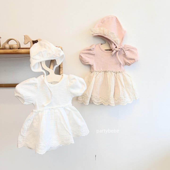 Party Kids - Korean Baby Fashion - #onlinebabyshop - Bebe Body Suit Set