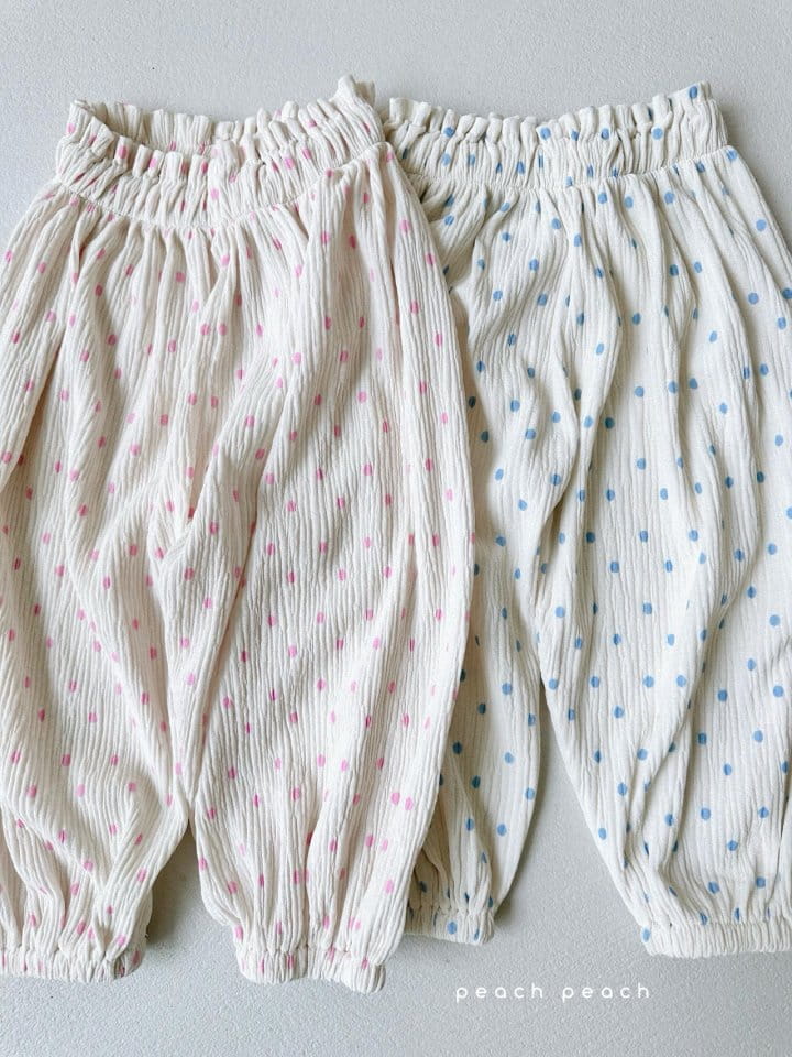 Peach peach - Korean Children Fashion - #Kfashion4kids - Dot Pleats GoJaengi Pants - 9