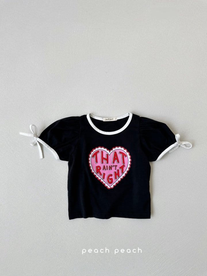 Peach peach - Korean Children Fashion - #discoveringself - Love Tee - 7