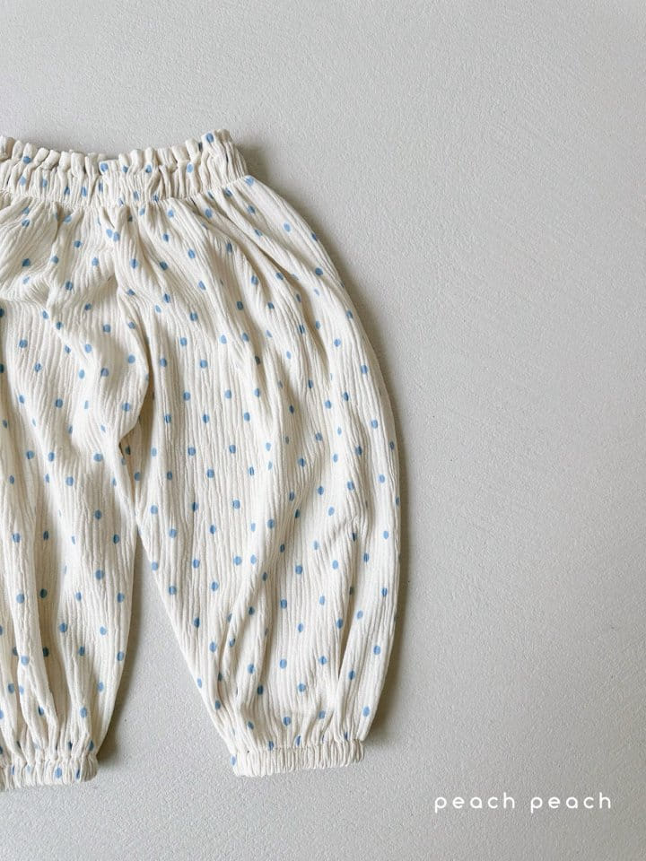 Peach peach - Korean Children Fashion - #fashionkids - Dot Pleats GoJaengi Pants - 5