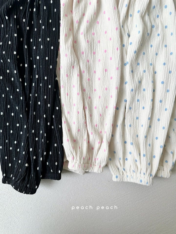 Peach peach - Korean Children Fashion - #magicofchildhood - Dot Pleats GoJaengi Pants - 11