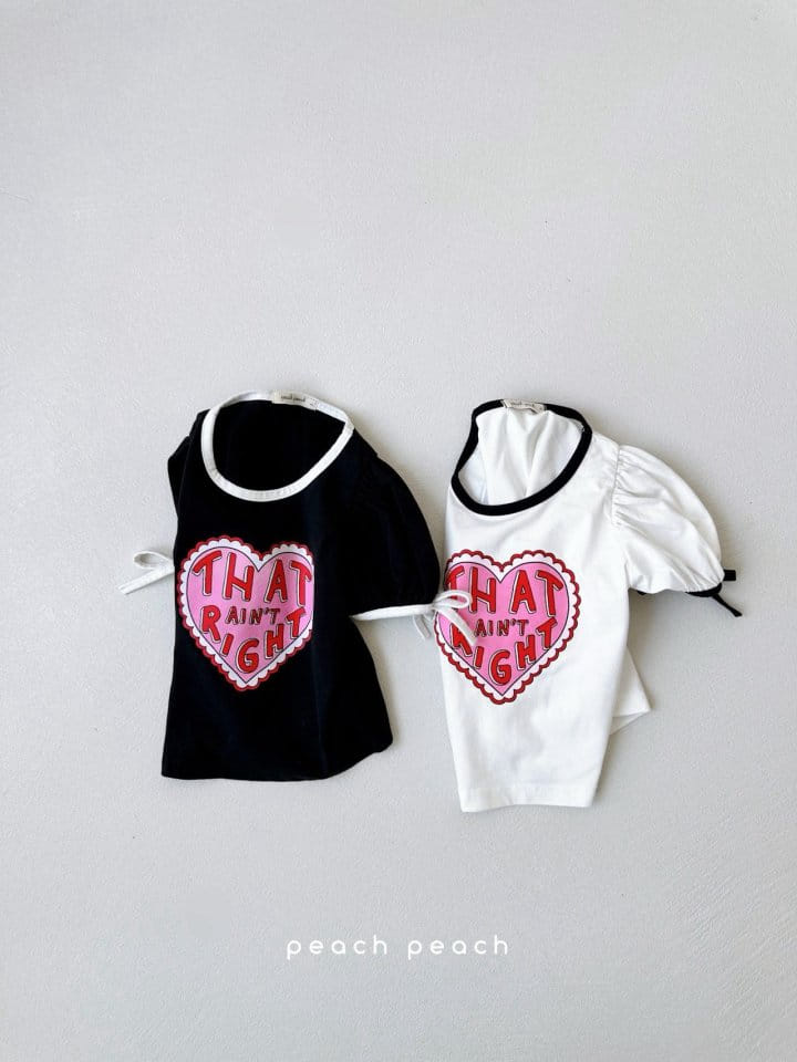 Peach peach - Korean Children Fashion - #prettylittlegirls - Love Tee - 2