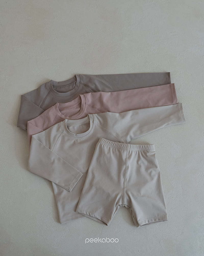 Peekaboo - Korean Children Fashion - #Kfashion4kids - SS Basic Rashgurad Swim Wear