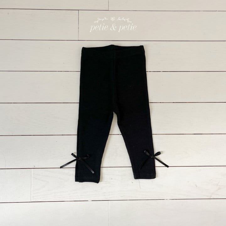 Petit & Petit - Korean Children Fashion - #kidzfashiontrend - Ribbon Leggings - 4