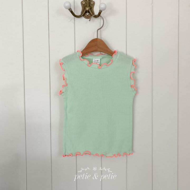 Petit & Petit - Korean Children Fashion - #designkidswear - Color Terry Sleeveless Tee