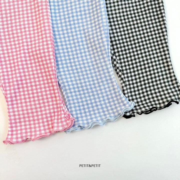 Petit & Petit - Korean Children Fashion - #designkidswear - Check Wide Pants - 7