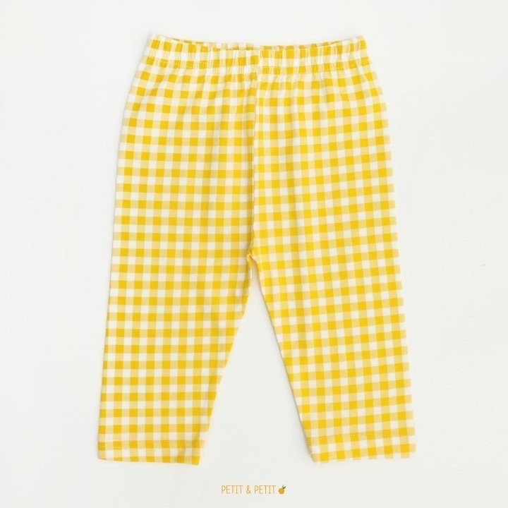 Petit & Petit - Korean Children Fashion - #discoveringself - Check Short Leggings - 3