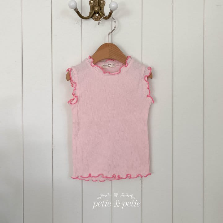 Petit & Petit - Korean Children Fashion - #fashionkids - Color Terry Sleeveless Tee - 3