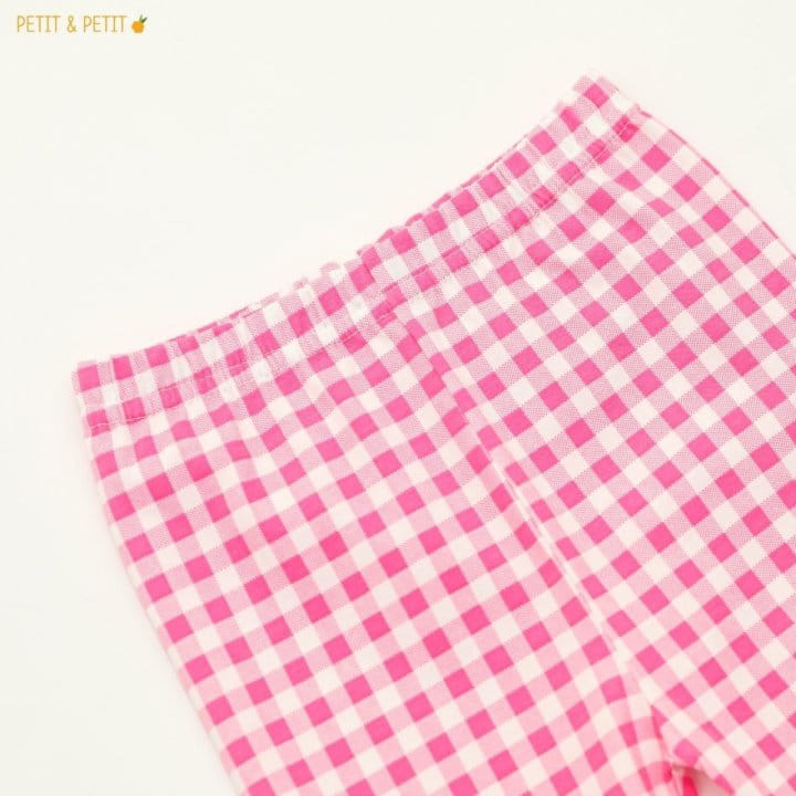 Petit & Petit - Korean Children Fashion - #kidsshorts - Check Short Leggings - 5