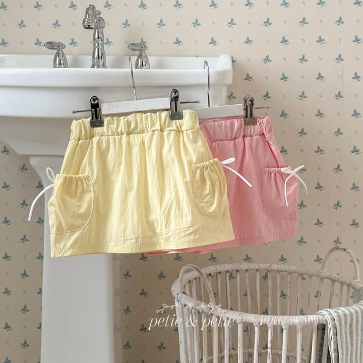 Petit & Petit - Korean Children Fashion - #kidzfashiontrend - Pocket Ribbon Skirt - 7