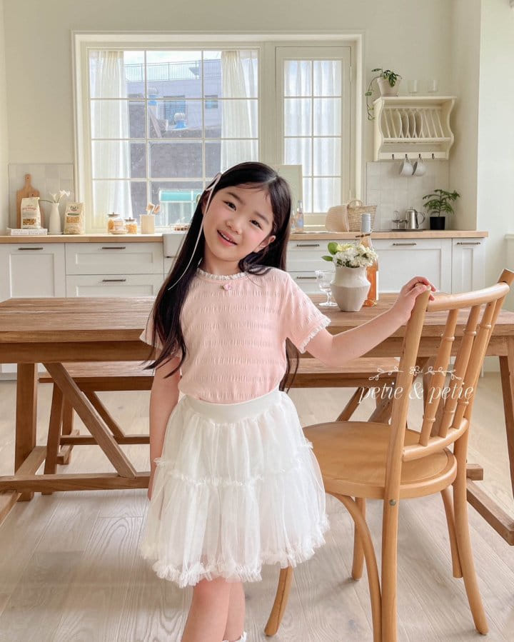 Petit & Petit - Korean Children Fashion - #kidzfashiontrend - Rose Lace Tee