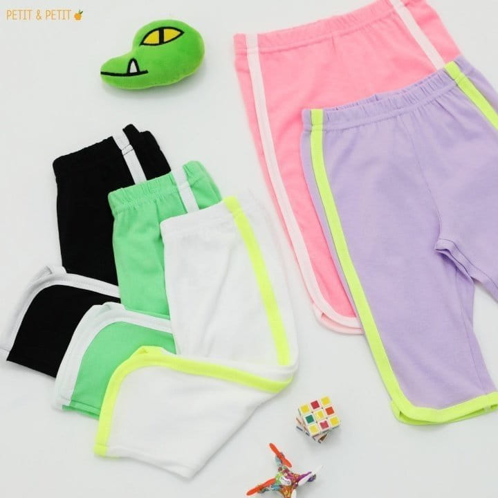 Petit & Petit - Korean Children Fashion - #kidzfashiontrend - Piping Short Leggings - 8