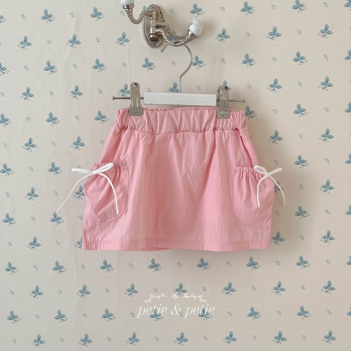 Petit & Petit - Korean Children Fashion - #littlefashionista - Pocket Ribbon Skirt - 9