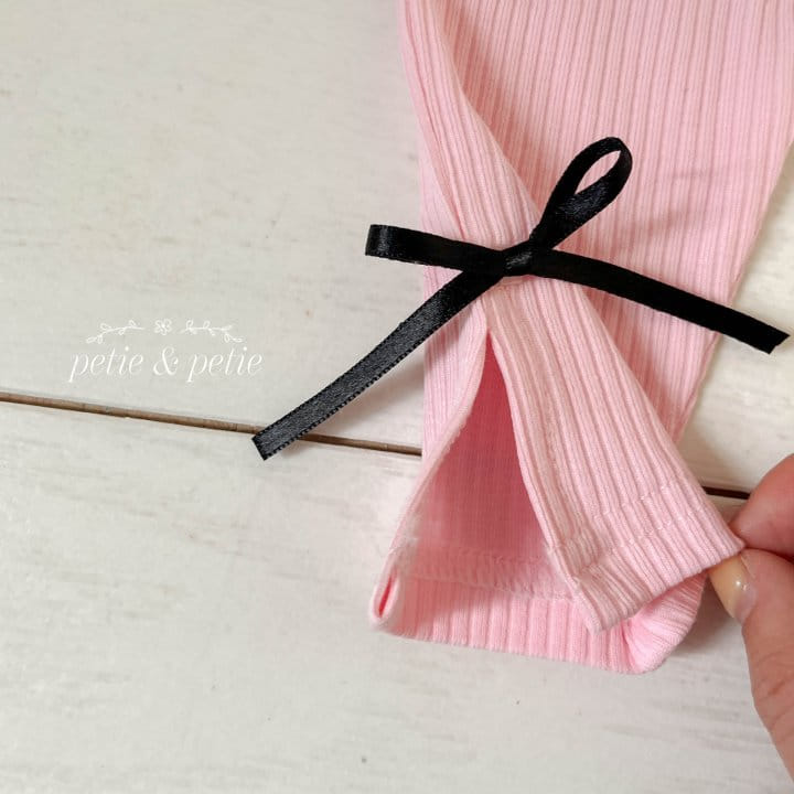 Petit & Petit - Korean Children Fashion - #littlefashionista - Ribbon Leggings - 5