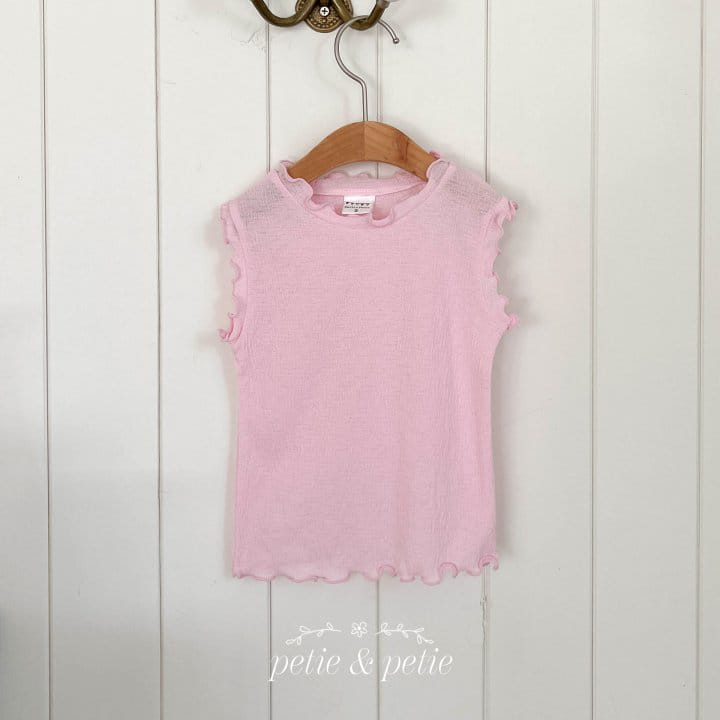 Petit & Petit - Korean Children Fashion - #littlefashionista - Terry Sleeveless Tee - 3