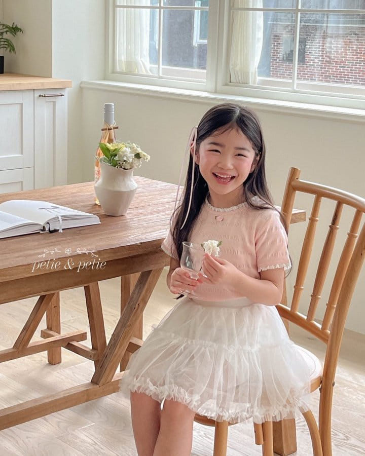 Petit & Petit - Korean Children Fashion - #littlefashionista - Rose Lace Tee - 4