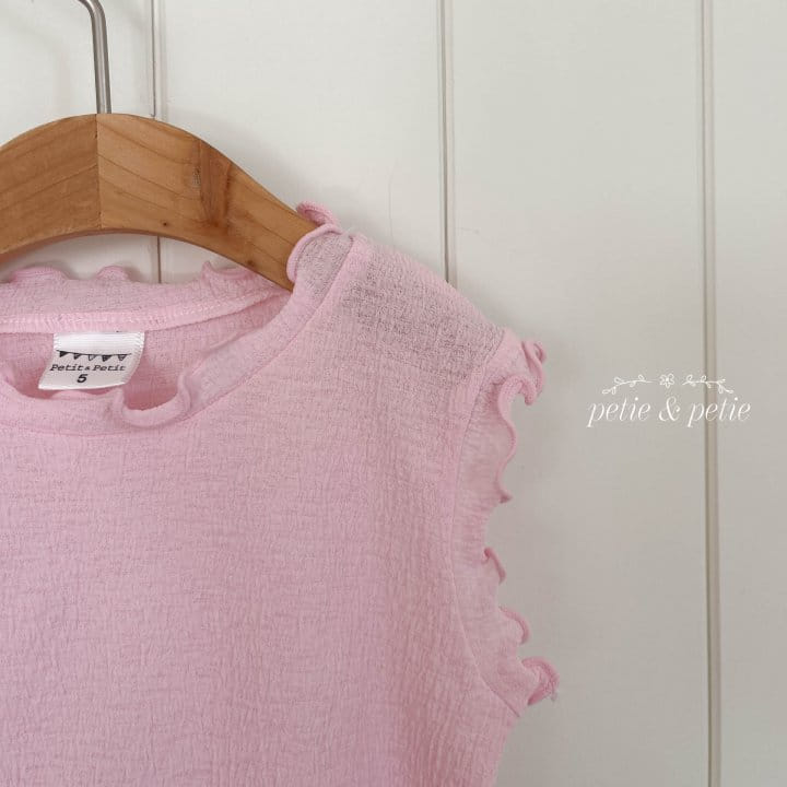 Petit & Petit - Korean Children Fashion - #littlefashionista - Terry Sleeveless Tee - 4