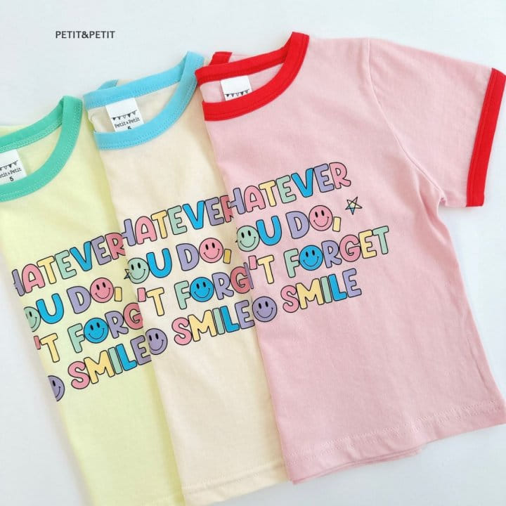 Petit & Petit - Korean Children Fashion - #magicofchildhood - Smile Piping Tee