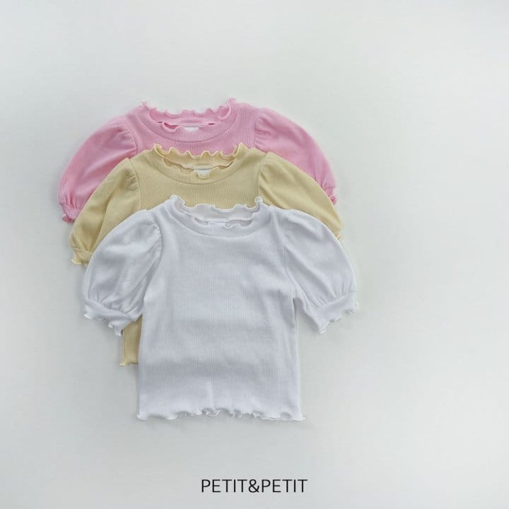 Petit & Petit - Korean Children Fashion - #magicofchildhood - Puff Rib Tee - 4