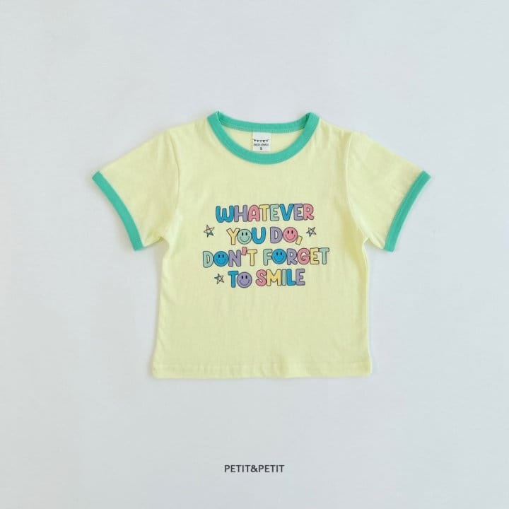Petit & Petit - Korean Children Fashion - #minifashionista - Smile Piping Tee - 2