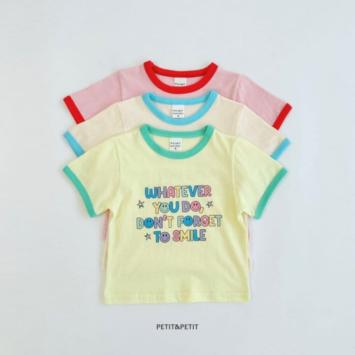 Petit & Petit - Korean Children Fashion - #stylishchildhood - Smile Piping Tee - 6