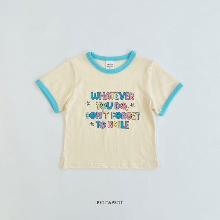 Petit & Petit - Korean Children Fashion - #prettylittlegirls - Smile Piping Tee - 4