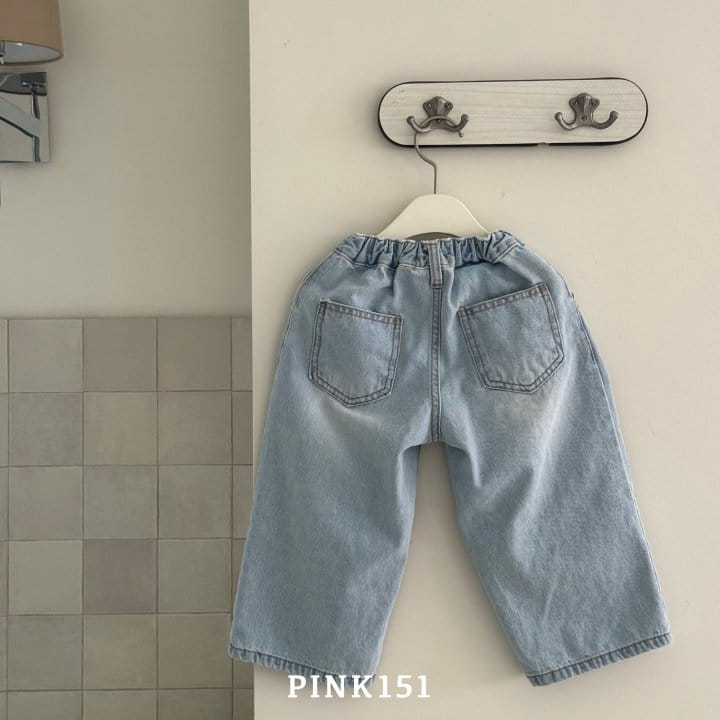 Pink151 - Korean Children Fashion - #childrensboutique - City Vintage Denim Pants - 10