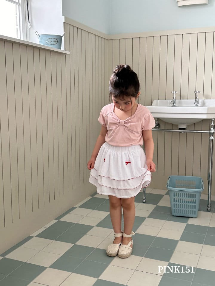 Pink151 - Korean Children Fashion - #childrensboutique - Ribbon Kan Kan Skirt - 4