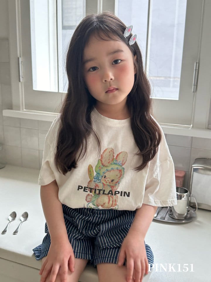 Pink151 - Korean Children Fashion - #designkidswear - Vintage Rabbit Short Sleeve Tee - 3