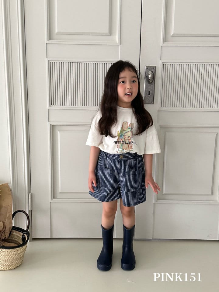 Pink151 - Korean Children Fashion - #fashionkids - Vintage Rabbit Short Sleeve Tee - 5