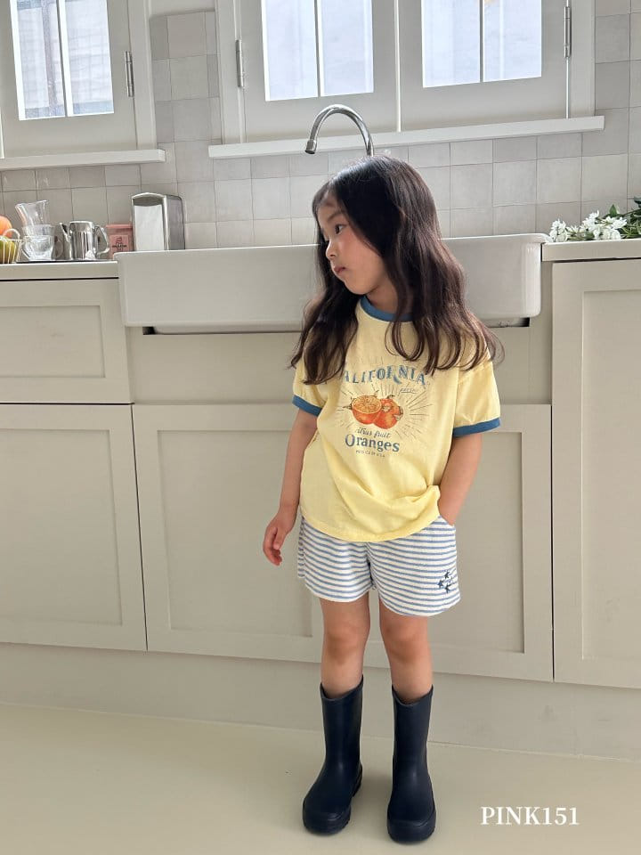 Pink151 - Korean Children Fashion - #fashionkids - Fresh Orange Short Sleeve Tee - 2